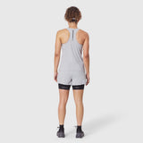 W084 Aerotex™ Perforated Run Tank in Slate Grey, back view on model