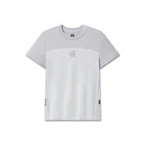 Flatlay AEROSILVER® UPF50+ Run Tee in slate grey and white, front view