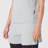 AEROSILVER® UPF50+ Run Tee in Slate Grey, worn by model, front view