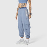 W100 2-in-1 Convertible Pant in Slate Blue, worn by model, front view