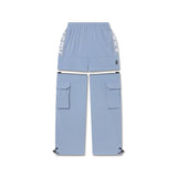 Flatlay W100 2-in-1 Convertible Pant in slate blue, front view