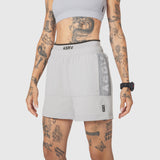 W100 2-in-1 Convertible Pant in Slate Grey, front view on model