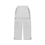 Flatlay W100 2-in-1 Convertible Pant in slate grey, front view
